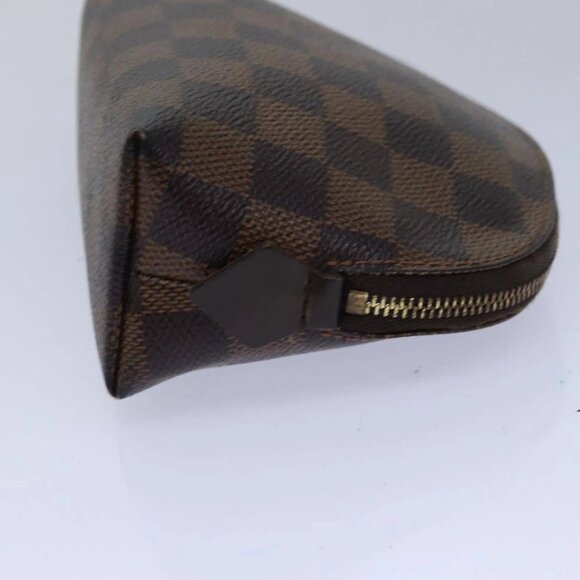 LOUIS VUITTON Damier Ebene Pochette Cosmetic PM Pouch N47516 LV Auth 80308 - Picture 6 of 15